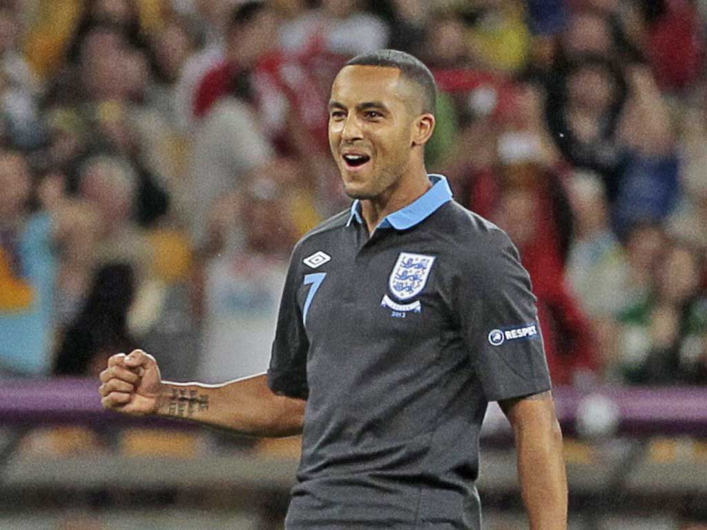 Theo Walcott scored one and set up one against Sweden on Friday