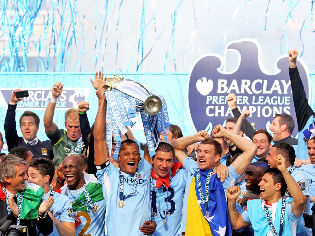 Will Manchester City be celebrating again at the end of the 2012-13
season?