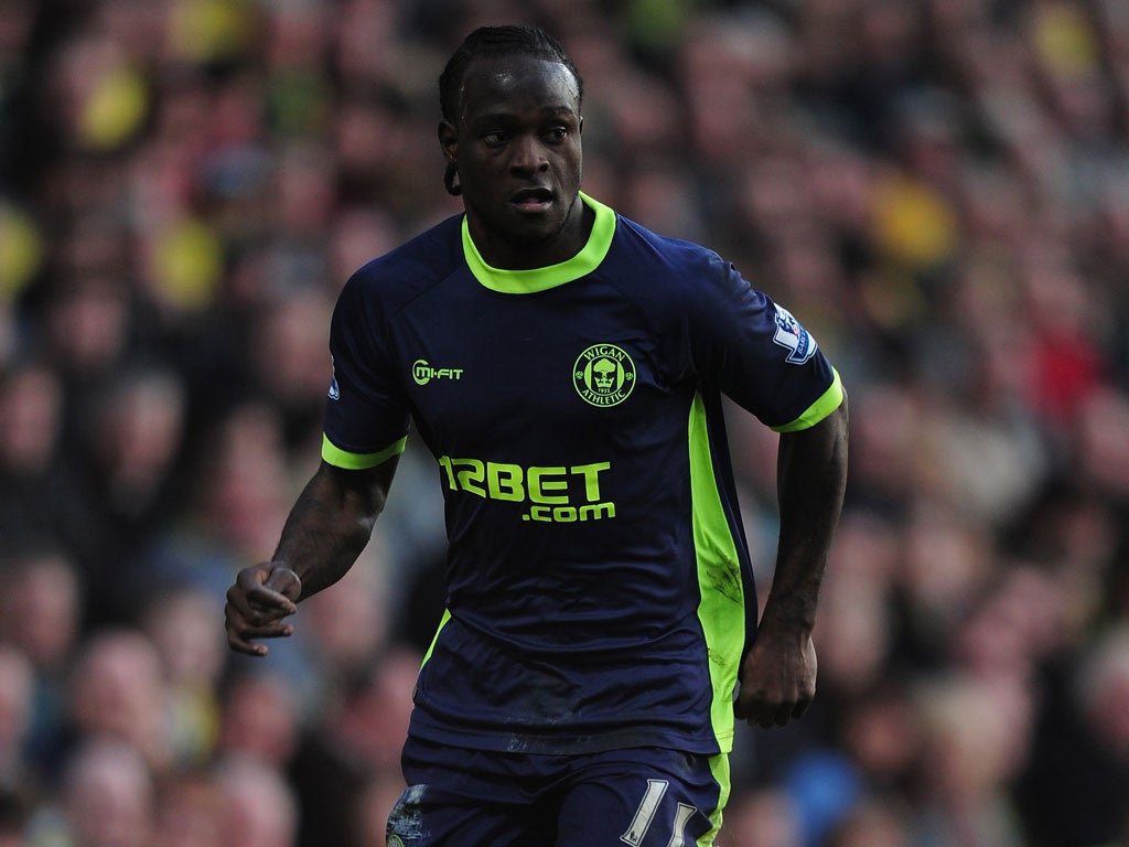 Wigan winger Victor Moses