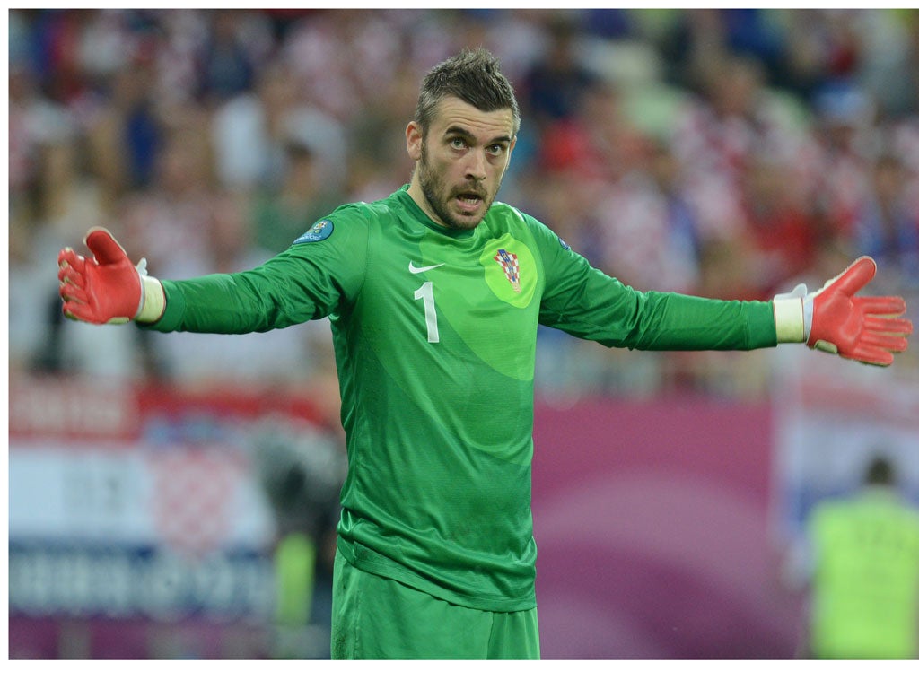 <b>CROATIA</b><br/>
 

<b> Stipe Pletikosa: </b> Had little to do but saved well when called upon, unable to do anything about Spain's goal. 6/10