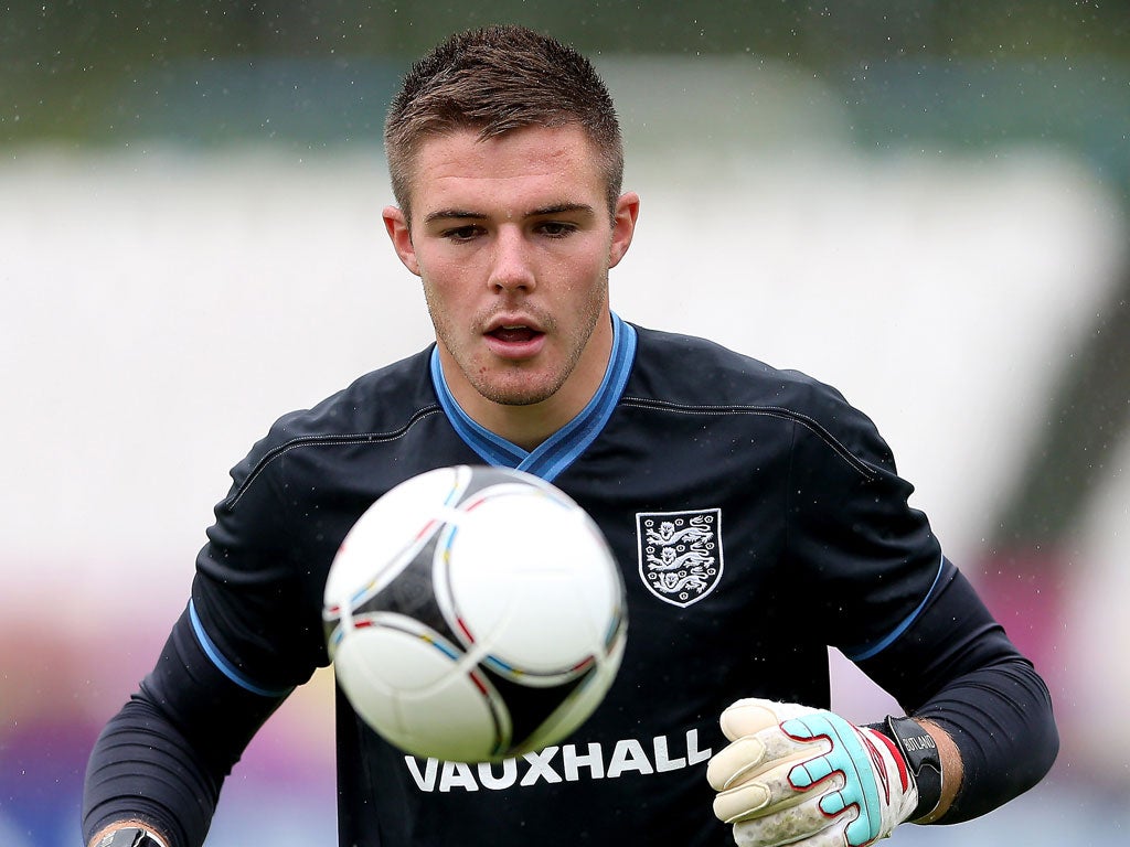 Jack Butland Jack Butland is a 19-year-old goalkeeper currently playing for Championship side Birmingham. The young stopper was promoted to England's squad in Ukraine and Poland when third choice keeper Paul Ruddy sustained an injury. After jo