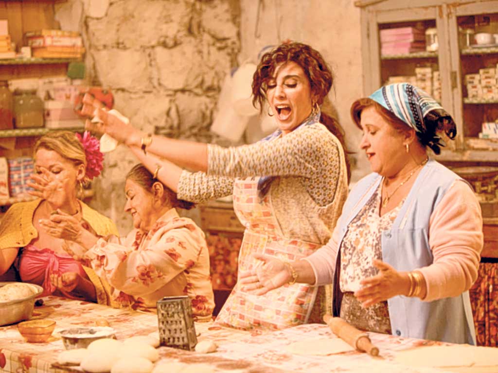 Middle Eastern promise: Nadine Labaki (centre) in
'Where Do We Go Now?'