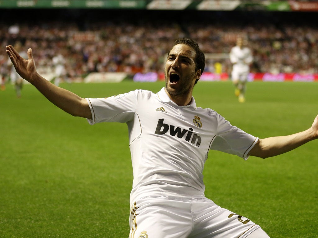 Gonzalo Higuain Gonzalo Higuain is potentially the hottest property in Europe this summer. The Real Madrid striker scored 22 goals from 18 starts in the Primera Division and yet the Spanish club are apparently keen to sell him. Karim Benzema has consistently been preferred to the Argentinian and Real seem to be set on reinventing their front line this summer with Higuain being one of the casualties. Since Manchester City could well be conducting a similar revolution up front, with Carlos Tevez and Edin Dzeko rumoured to be leaving, Mancini will certainly be keeping a close eye on the Madrid striker.