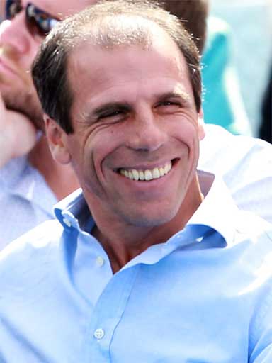 Gianfranco Zola pictured enjoying the tennis at Queens last week