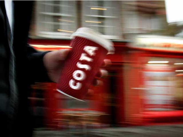 <p>A medium cappuccino at Costa Coffee contains a “massive” 325mg of caffeine</p>