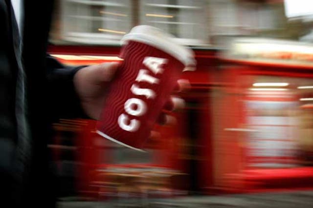 <p>A medium cappuccino at Costa Coffee contains a “massive” 325mg of caffeine</p>
