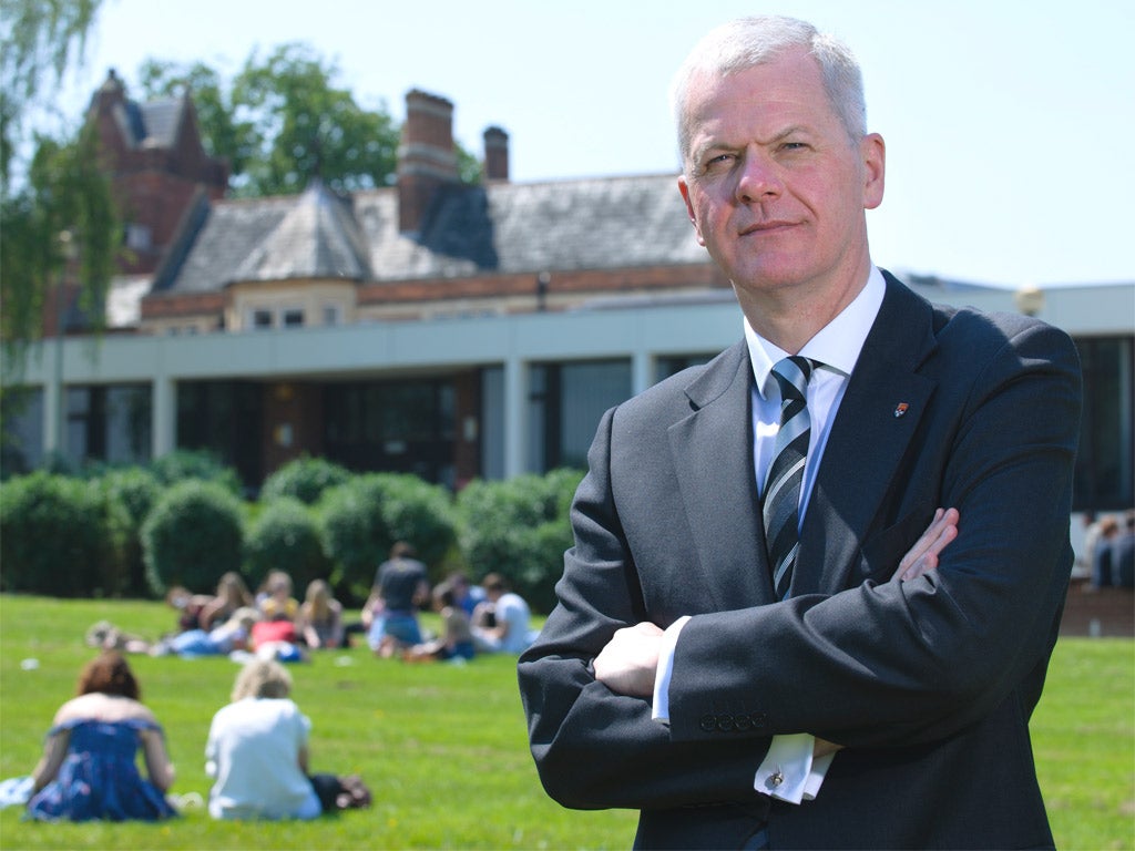 Quiet life: Sir David Bell, now vice-chancellor of Reading University