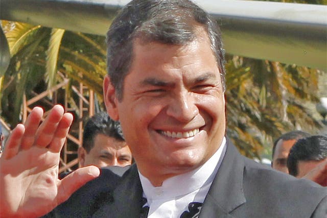 Ecuador's President Rafael Correa was interviewed by Assange for his show on Russia Today