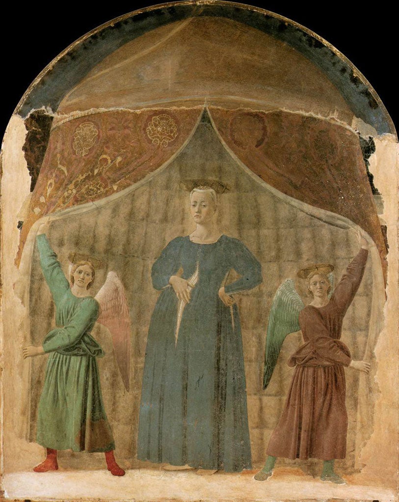 Enigmatic faces: Piero Della Francesca's 'Madonna del Parto'