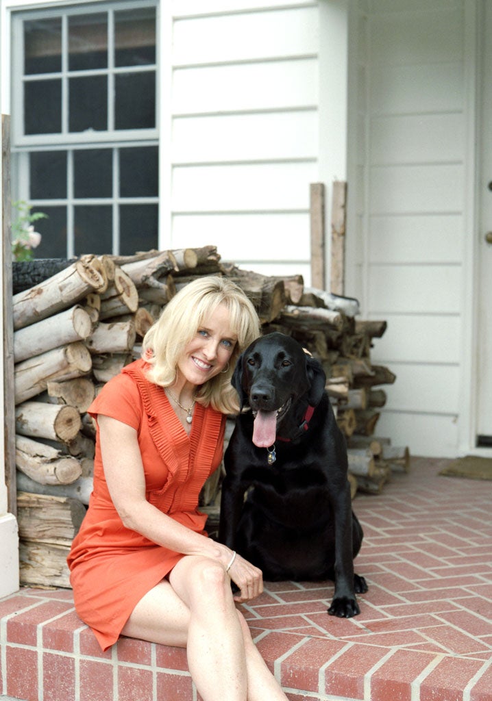 Tracy Austin at her home in California