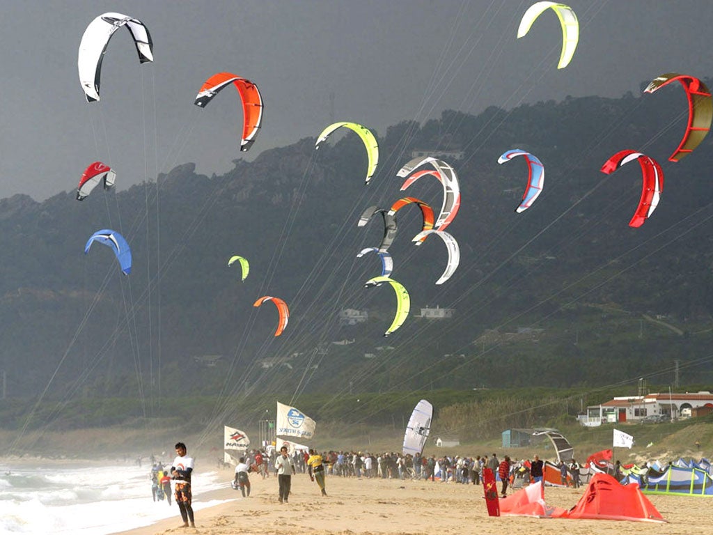 Strings attached: Breezy Tarifa attracts kite-surfers to continental Europe's most southerly point