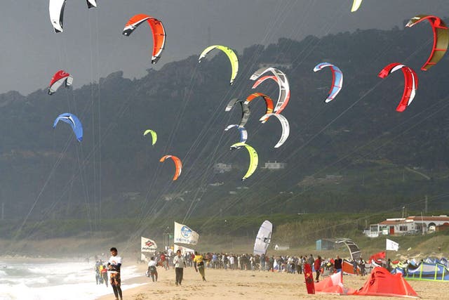 Strings attached: Breezy Tarifa attracts kite-surfers to continental Europe's most southerly point
