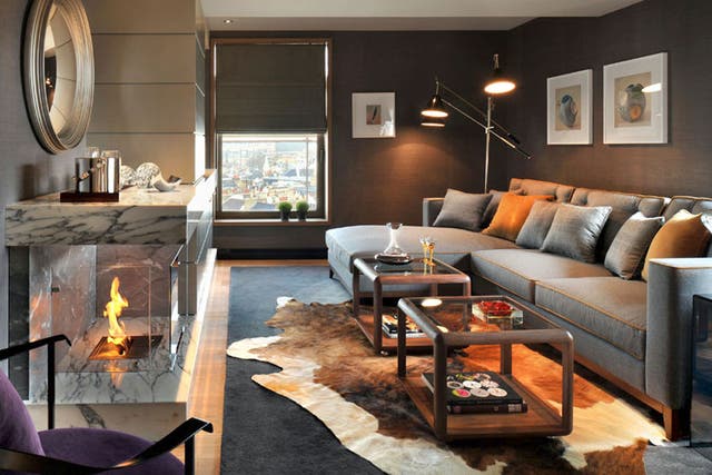 Smart set: A penthouse living room at Thompson Belgraves