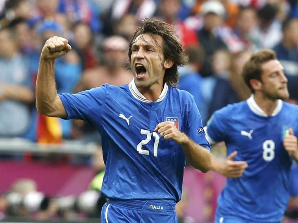 Andrea Pirlo is ageing but has the dancing feet to mesmerise England