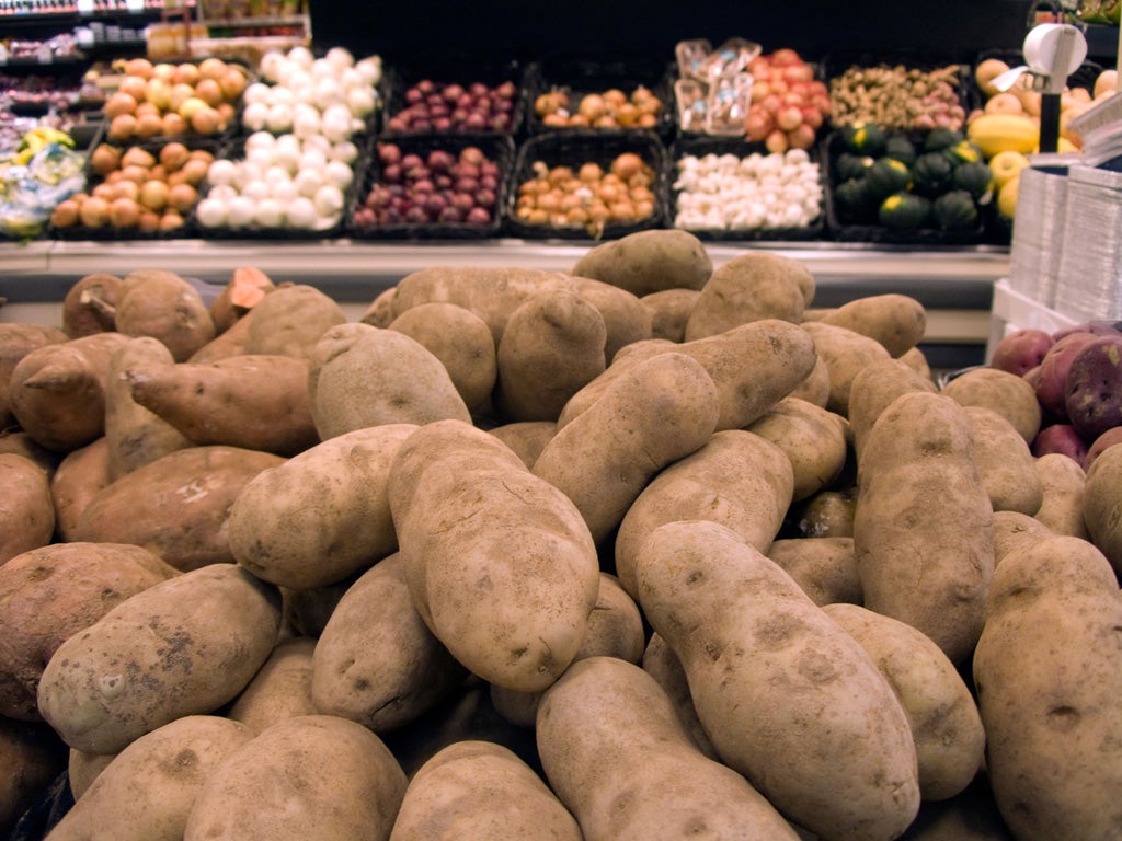 Meal deal: the convicted men inflated the price of potatoes sold to
Sainsbury's to build up their secret slush fund
