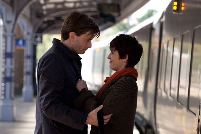 David Tennant and Vicky McClure in the 'Old Flame Turns Up' episode of 'True Love'
