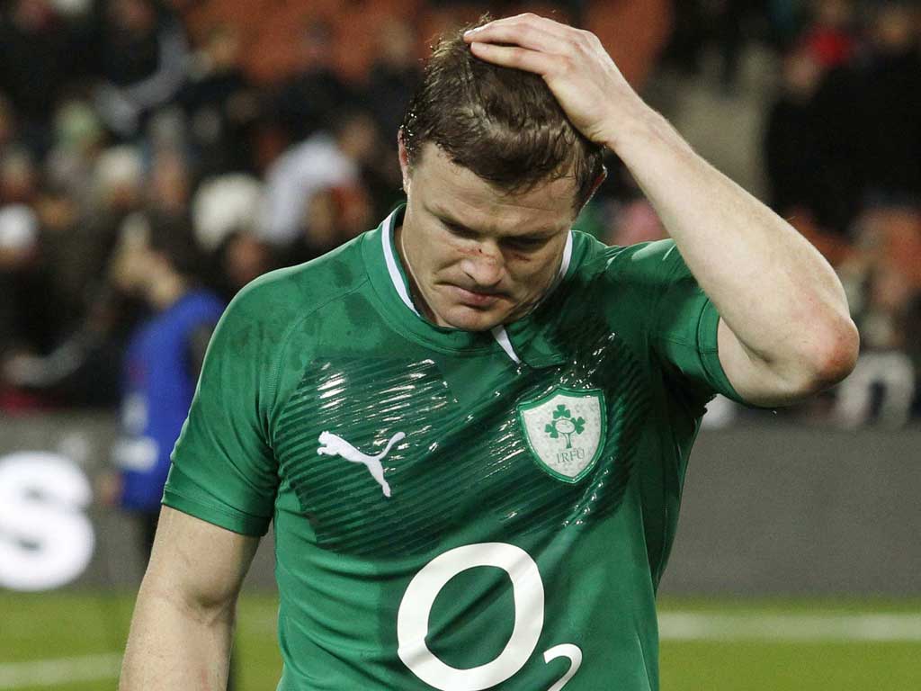 Ireland captain Brian O'Driscoll: 'They smashed us today and, as a result, we weren't able to put together many phases. There was an amount of unforced errors on top of that.'