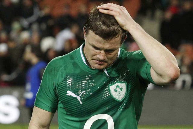 Ireland captain Brian O'Driscoll: 'They smashed us today and, as a result, we weren't able to put together many phases. There was an amount of unforced errors on top of that.'