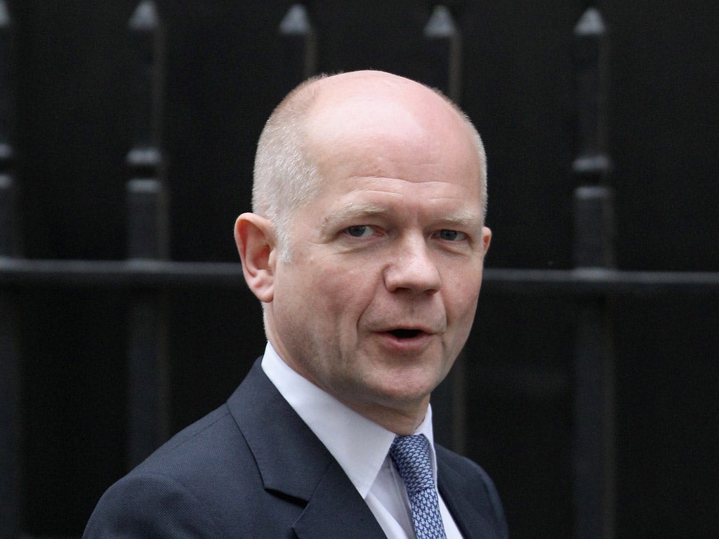 William Hague announced the latest causalities this evening