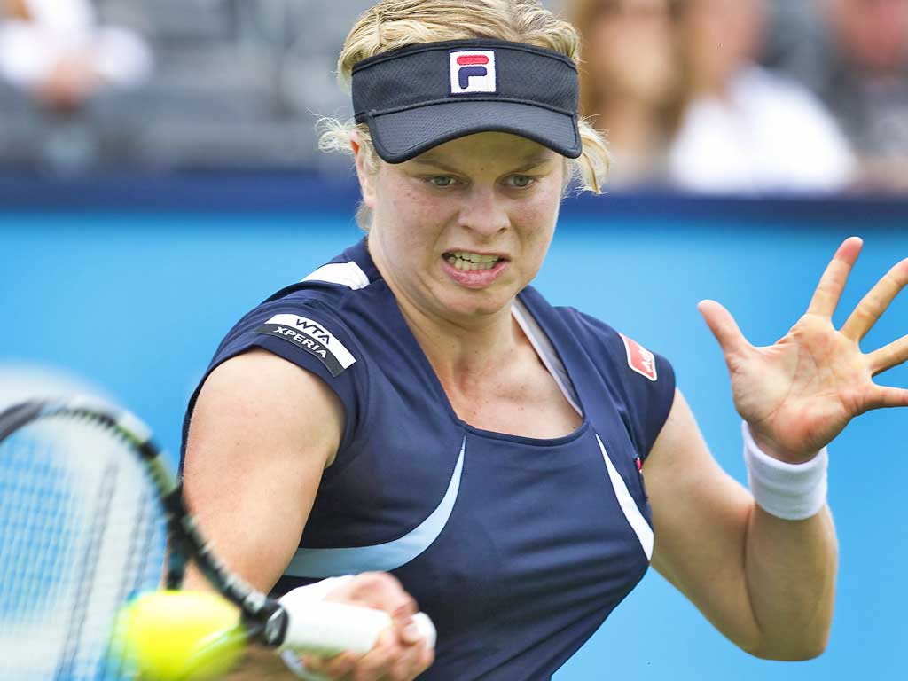 Kim Clijsters: Faces Jelena Jankovic today in what could be her Wimbledon swansong