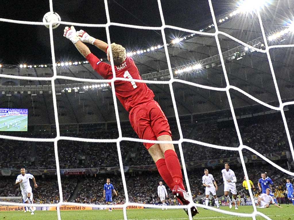 <b>Joe Hart: </b> Saved by the post very early on and in extra time but otherwise had another good performance making some important saves. 7