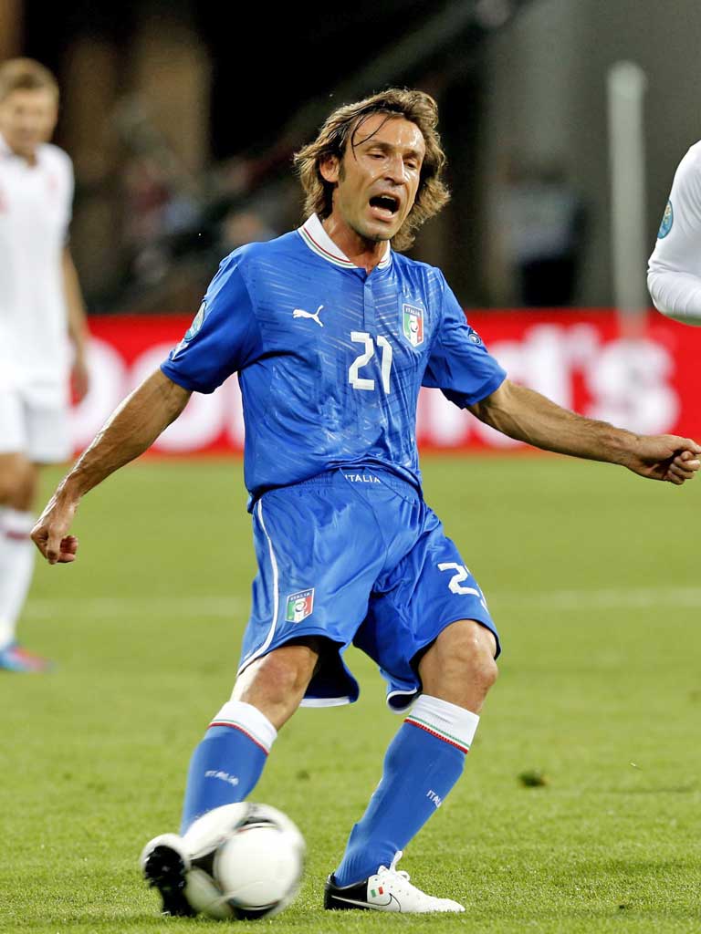 Peerless Andrea Pirlo plays a concerto for Italy amid a din of ...