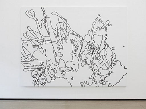 <p><b><i>Reflections on Corporate Efficiency, the Modernist Movement and Human Evolution (After Congo the Chimpanzee)</i> (2011)</b></p>
<p>Acrylic on canvas<br/>
200cm x 266cm</p>