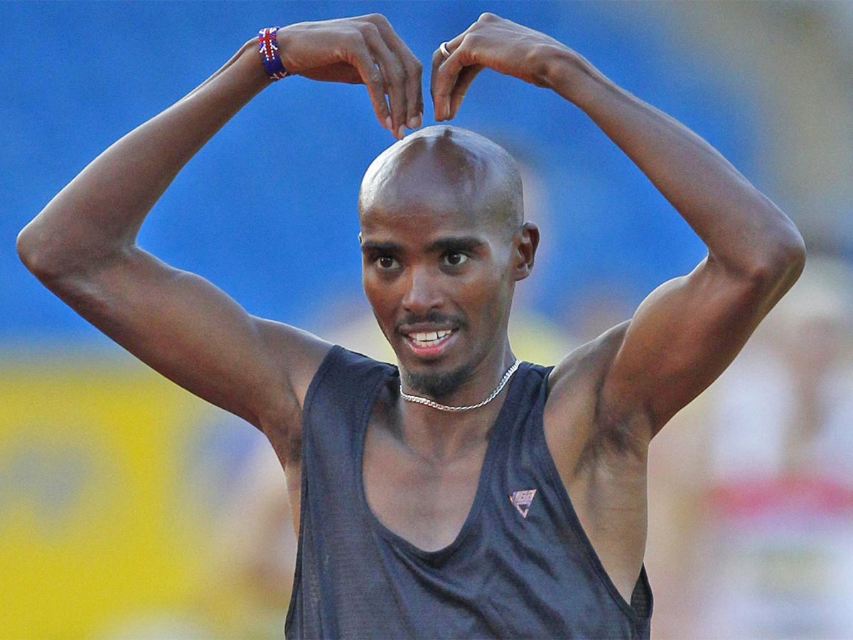 Mo Farah S Clare Balding Inspired Mobot Comes Under Attack The Independent The Independent