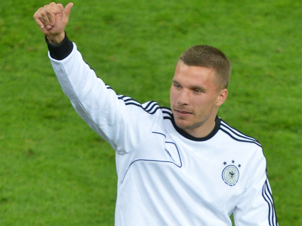 Germany and Arsenal striker Lukas Podolski