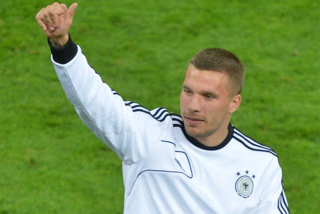Germany and Arsenal striker Lukas Podolski