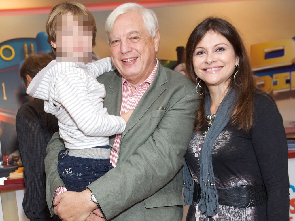 John Simpson with partner Dee Kruger and son Rafe
