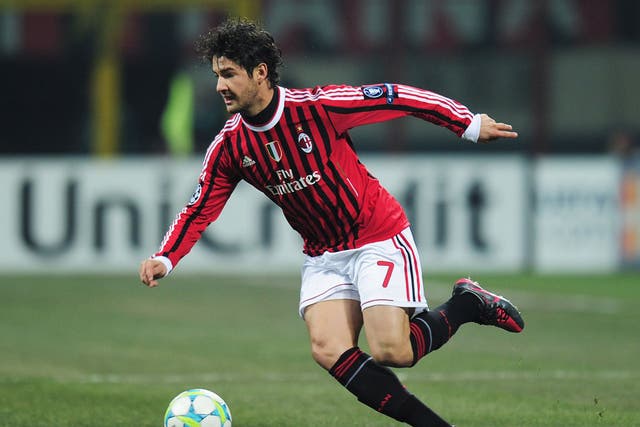 AC Milan striker Alexandre Pato