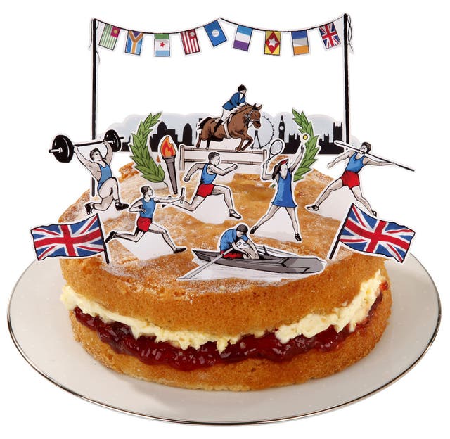 Of all the slightly silly Olympic-themed paraphernalia we've seen recently, this rather charming patriotic paper Cake Top is our favourite. £3.50 from talkingtables.co.uk 