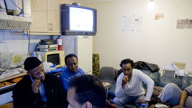 Somali men chew the fat over khat in a Peckham mafrish