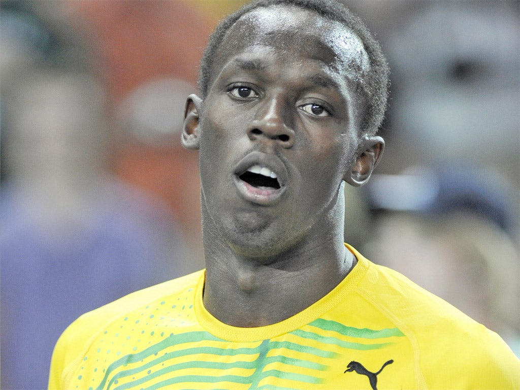 Bolt has clocked the fastest two times in the world this year