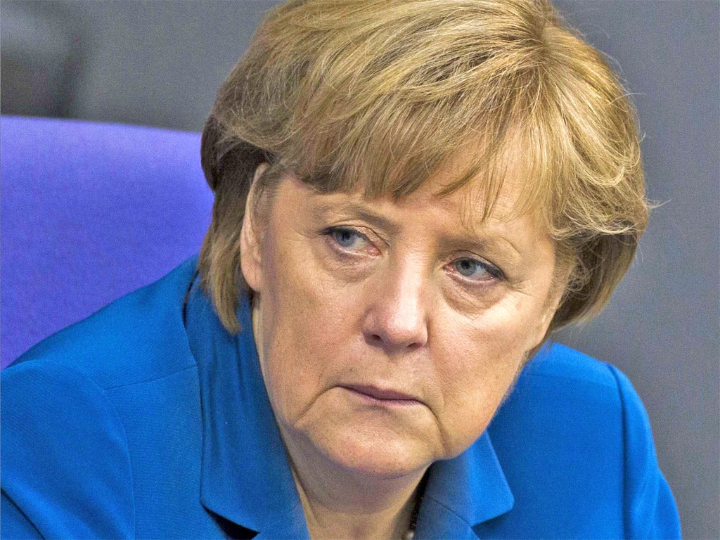 The German Chancellor Angela Merkel