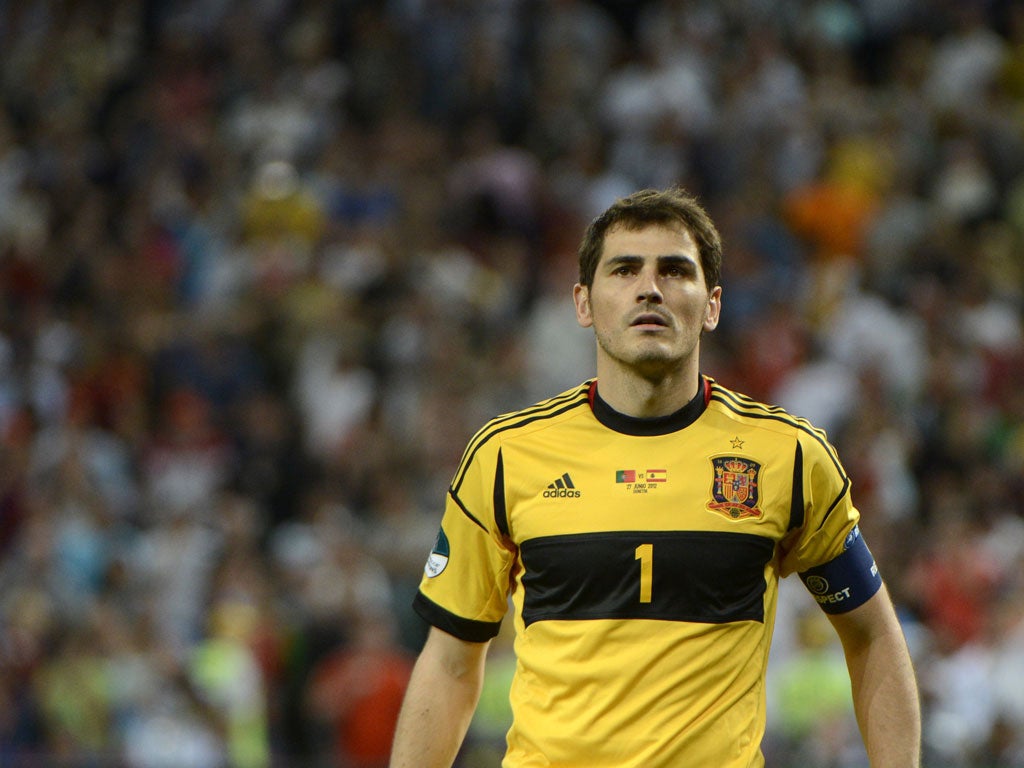 Iker Casillas saved one of Portugal's penalties