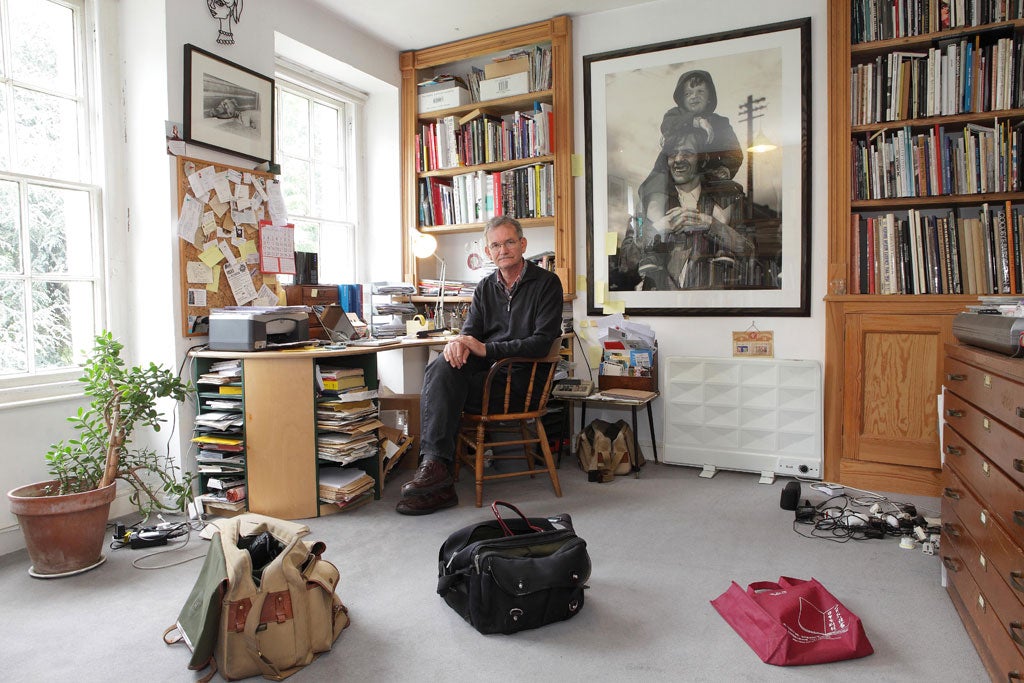 Photographer Martin Parr at his home in Bristol