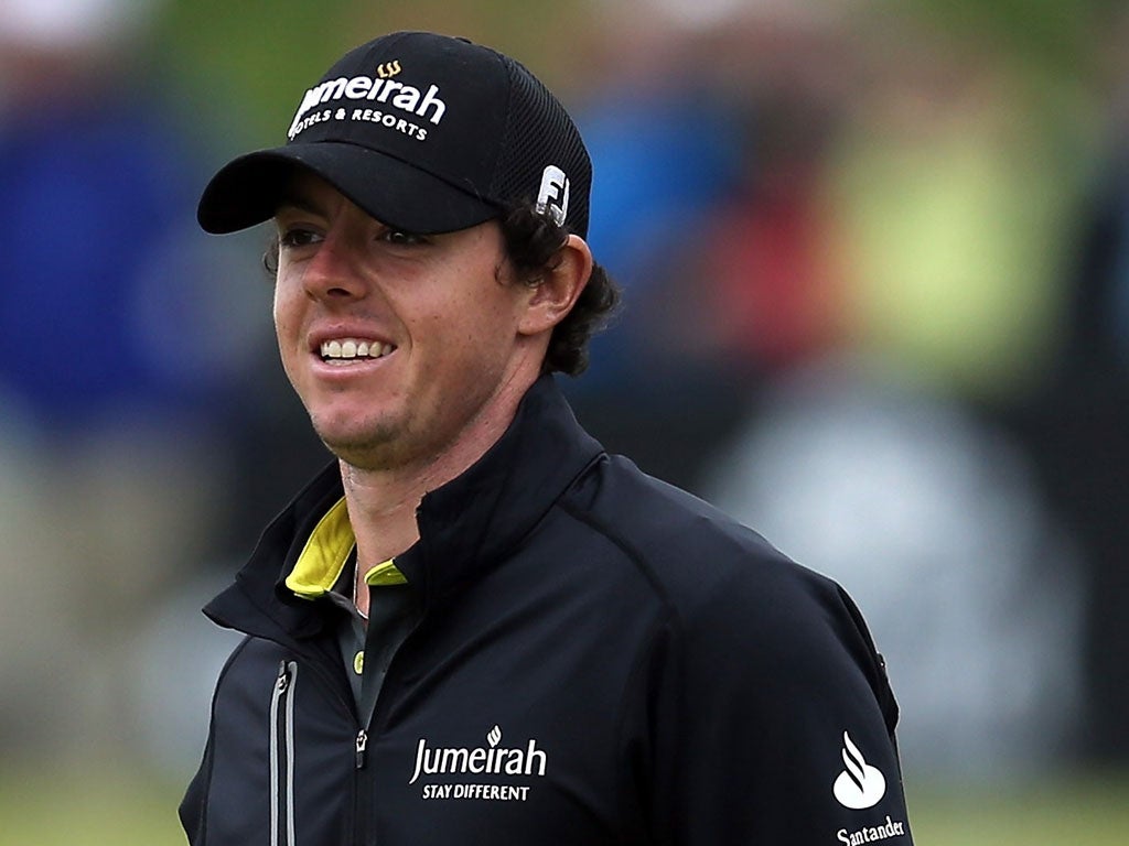 Rory McIlroy outperformed his
major-winning compatriots