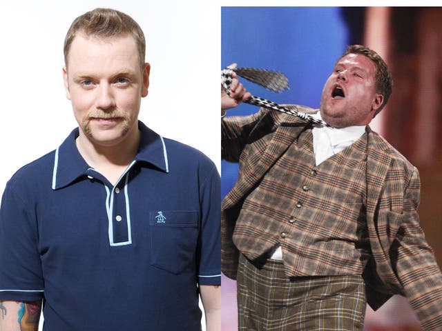 Tough act to follow: James Corden's role in One Man, Two Guvnors, will be reprised by
Rufus Hound