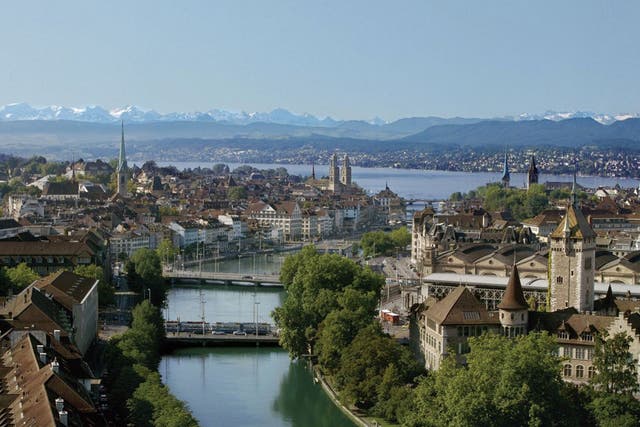 City of water: Zurich's river Limmat