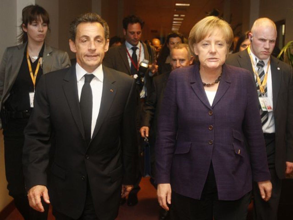 7 May 2010: Eurozone countries agreed a 110 billion euro bailout
to prevent the collapse of the Greek economy. Talks continued into the early hours in Brussels before a bailout agreement was reached 'conditional on the implementation of austerity measures'.