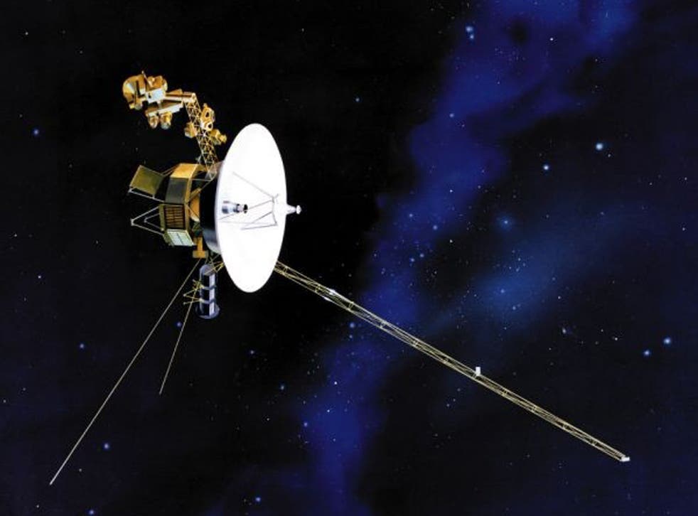 Voyager Two which left earth in 1977 on a five-year trip to Jupiter