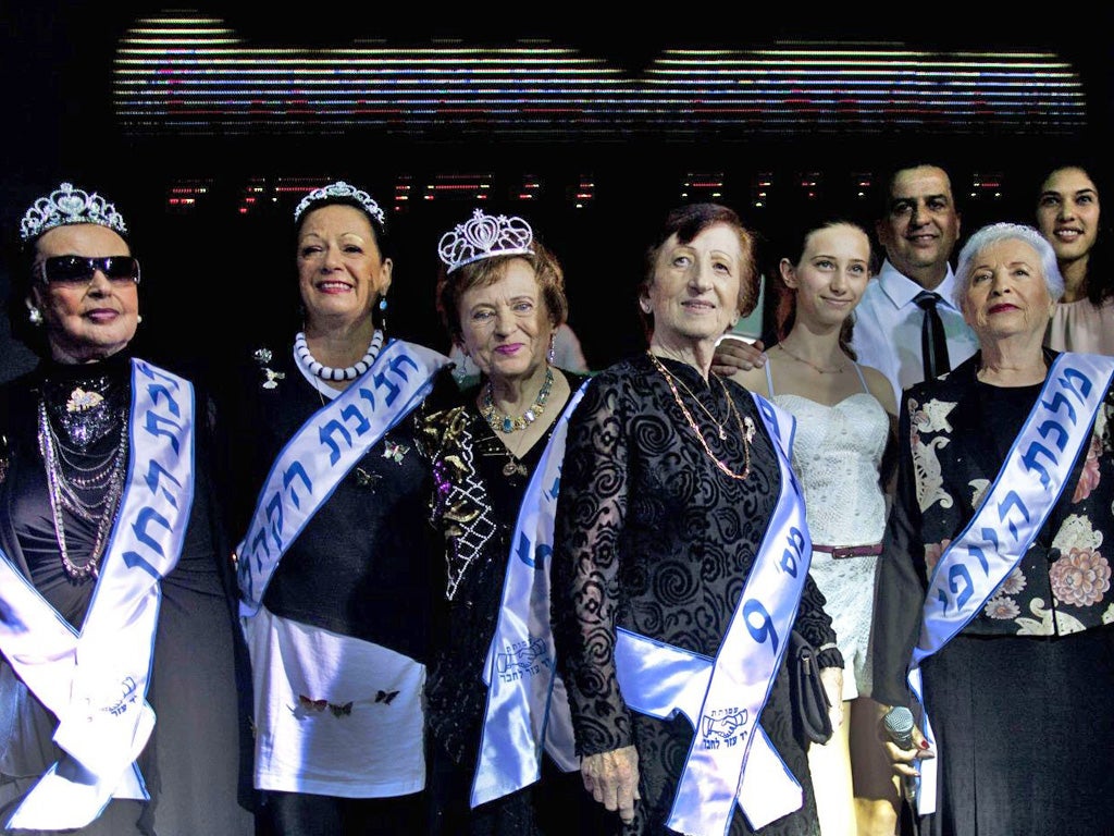 Contestants of Israel's first 'Miss Holocaust Survivor'