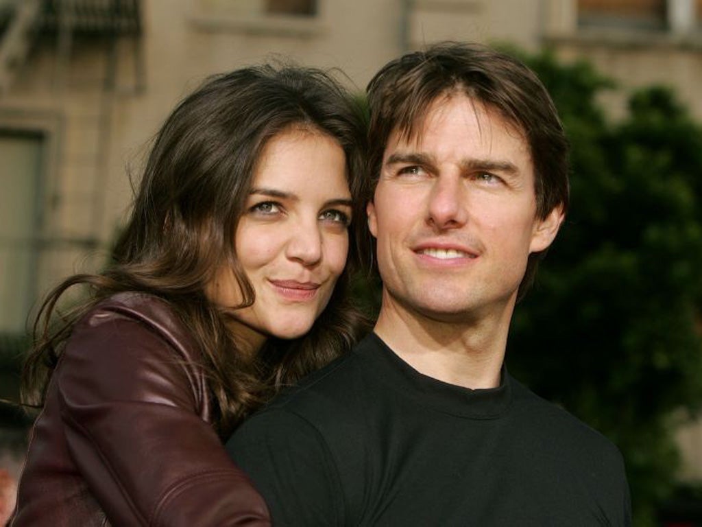 In happier times Katie Holmes and Tom Cruise
