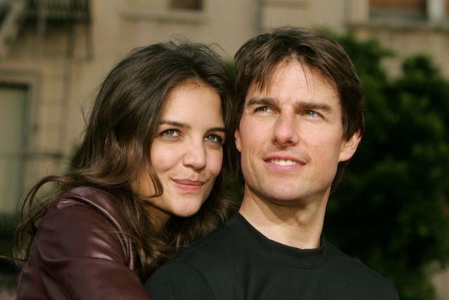 In happier times Katie Holmes and Tom Cruise 