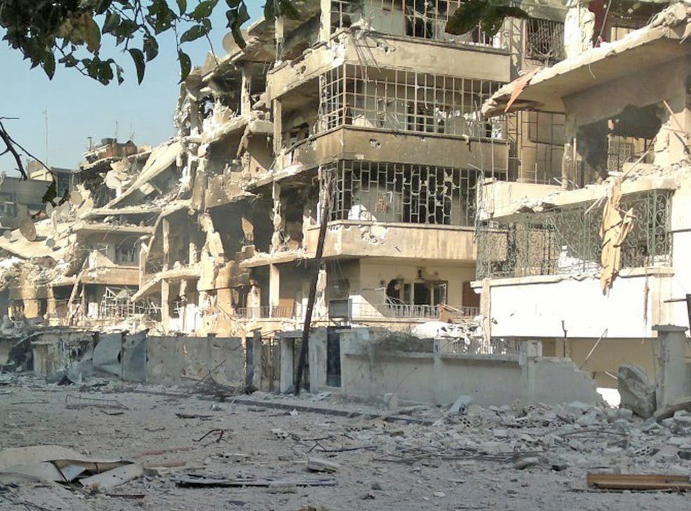 The results of the Syrian army’s shelling of Homs