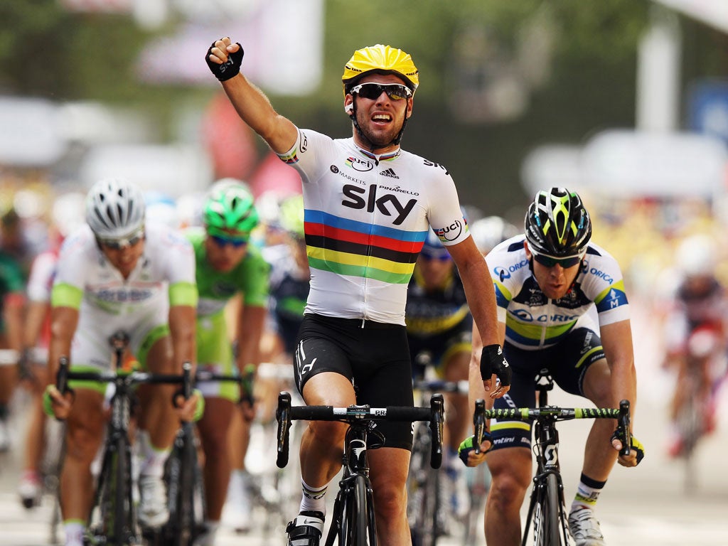 Cycling Mark Cavendish wins Tour de France second stage The