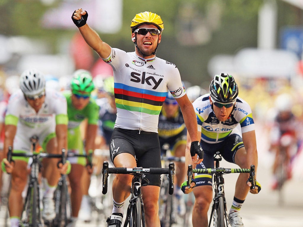 Cycling: Mark Cavendish makes it 21 in solo style on Tour de France ...