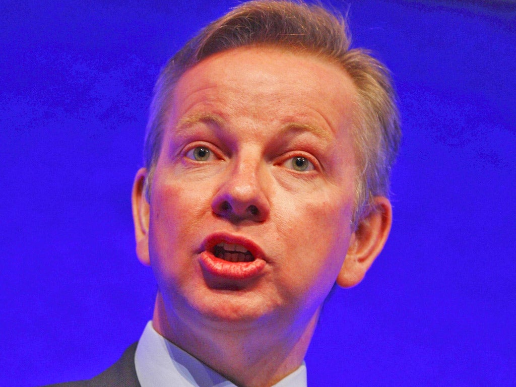 Michael Gove: The Education
Secretary had previously praised the man who called
for Glenys Stacey’s resignation